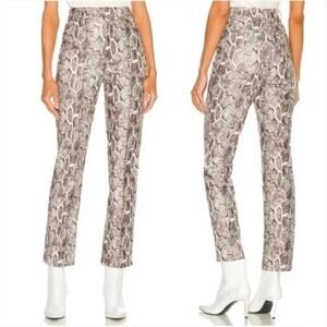 Revolve Song of Style NWOT Jerra Snake Print Faux Leather Pants